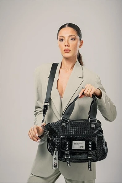 Wawin Siyah Cilt Omuz Çantası ürün görseli 1