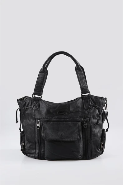 Giwer Siyah Cilt Omuz Çantası ürün görseli 1