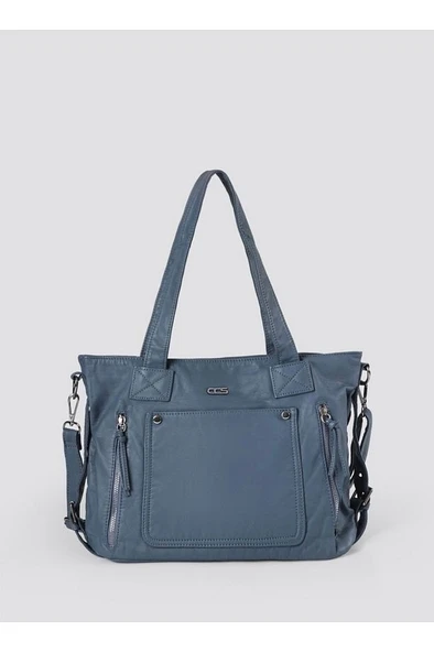Lonti Mavi Cilt Omuz Çantası ürün görseli 1