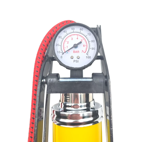 Fixonic B.H.D BHD00326 Saatli Kalın Piston Ayaklı Hava Pompası - Resim 3