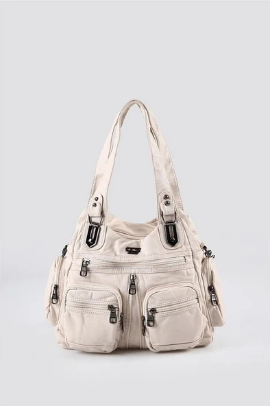 Diwer Bej Cilt Omuz Çantası ürün görseli 1