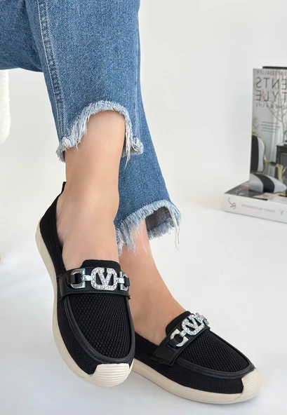 Wata Siyah Triko Babet Ayakkabı ürün görseli