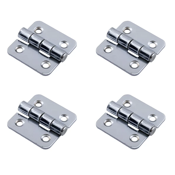 Gümüş Metal Yaprak Menteşe 4 ADET 50x50 mm Dayanıklı Kapı Pencere Dolap ve Mobilya Kullanımına Uygun - Resim 8