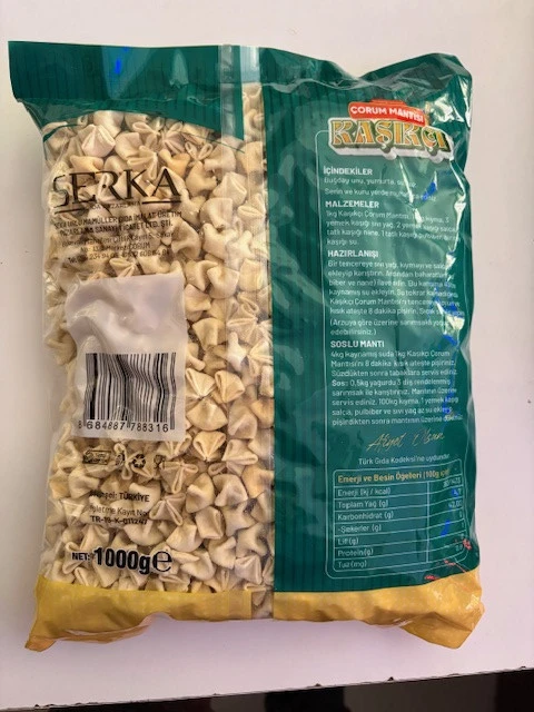 ÇORUM MANTISI KAŞIKÇI MANTI 1 KG - Resim 2
