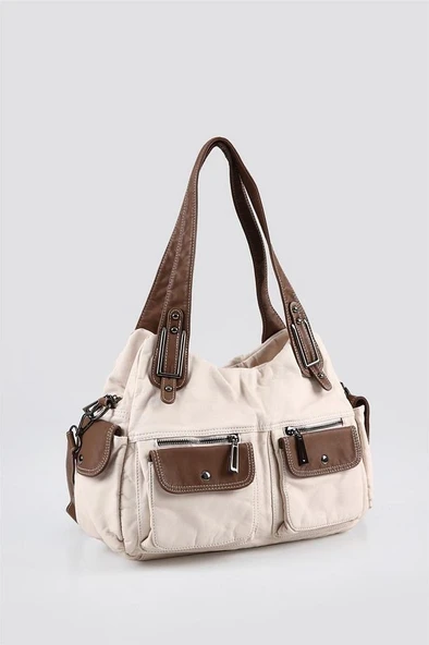 Oten Bej Cilt Omuz Çantası - Resim 2