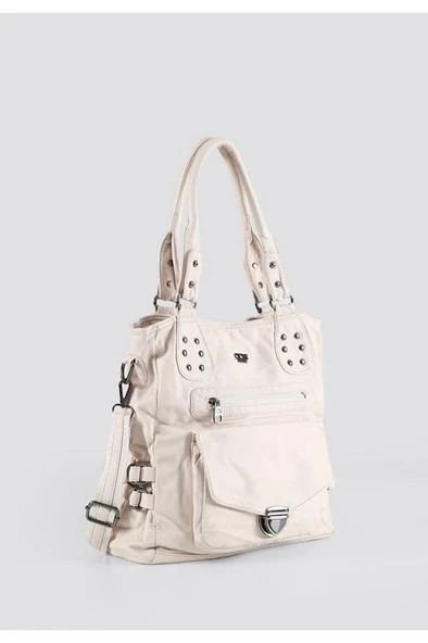 Asin Bej Cilt Omuz Çantası ürün görseli 1