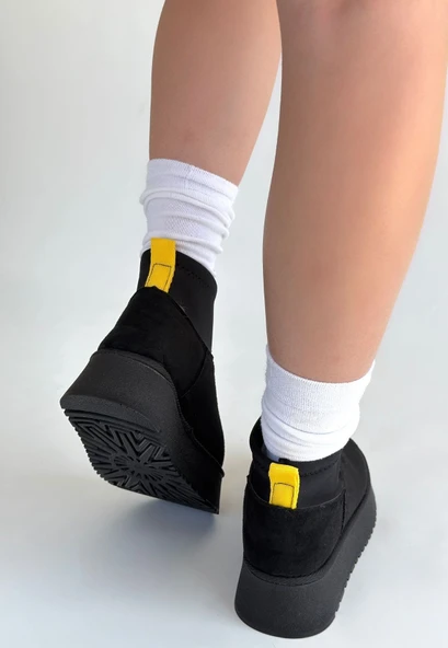 Cuen Siyah Süet Bot - Resim 2