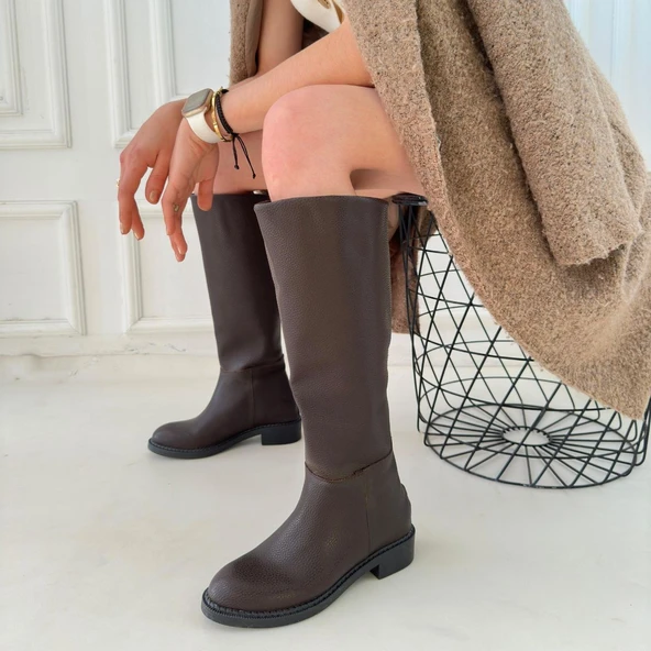 Muay Kahverengi Cilt Çizme - Resim 4