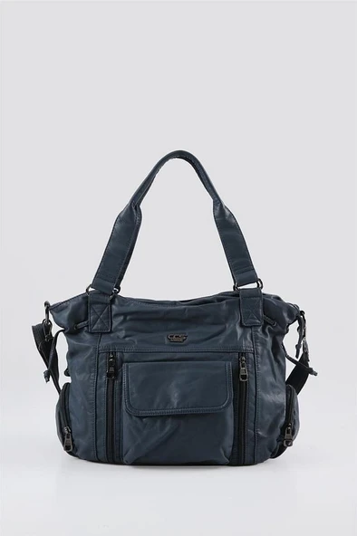 Giwer Mavi Cilt Omuz Çantası ürün görseli 1