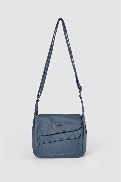 Jelli Mavi Cilt Omuz Çantası ürün görseli 1