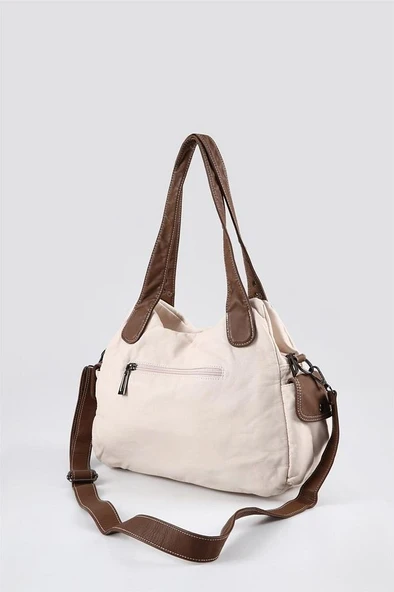 Oten Bej Cilt Omuz Çantası - Resim 3