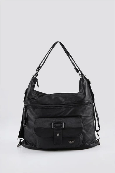 Mower Siyah Cilt Omuz Çantası ürün görseli 1