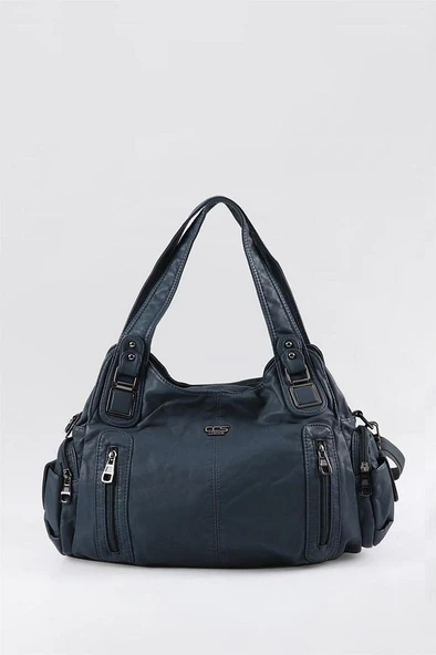 Tiwe Mavi Cilt Omuz Çantası ürün görseli 1