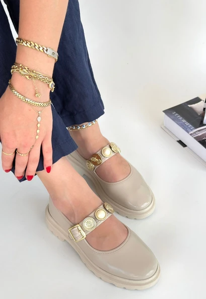 Okira Bej Rugan Oxford Ayakkabı - Resim 3