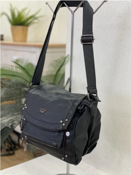 Witer Siyah Cilt Omuz Çantası ürün görseli 1