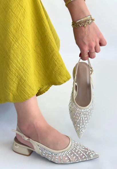 Piga Ten Cilt Tüllü Topuklu Ayakkabı ürün görseli 1