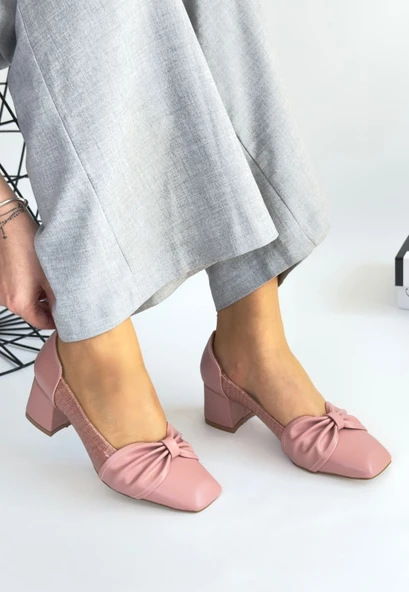 Agnet Pudra Cilt Topuklu Ayakkabı ürün görseli 1