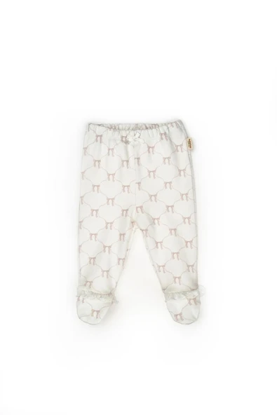 Bebek 2li Patikli Pantalon %100 Organik Pamuk , Bebek - Yenidoğan- csy8142 - 5