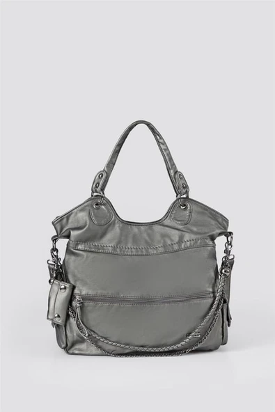 Silla Gri Cilt Omuz Çantası ürün görseli 1