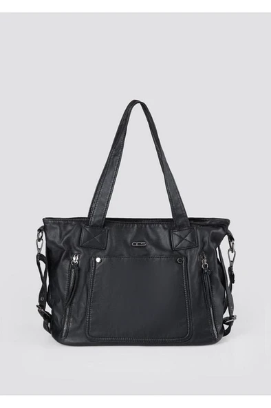 Lonti Siyah Cilt Omuz Çantası ürün görseli 1