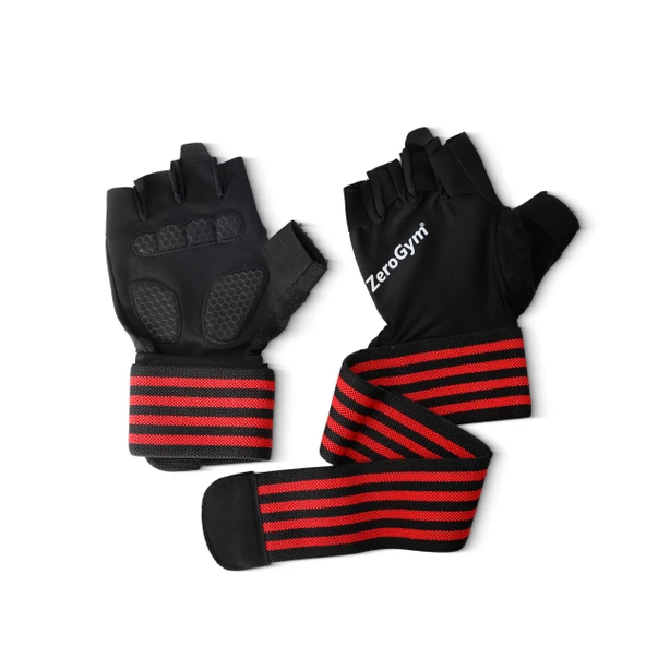 Zerogym Fitness Egzersiz Eldiveni Siyah Kırmızı ürün görseli 1