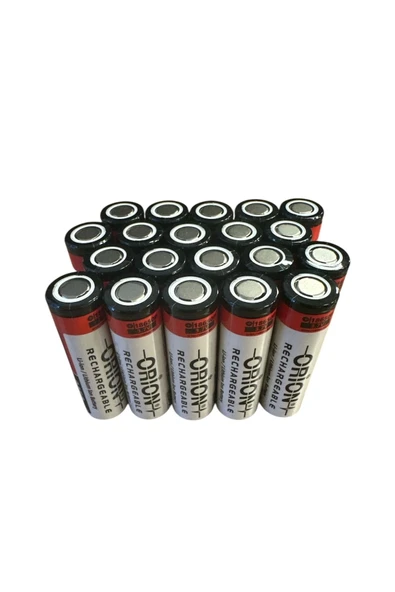 Orion 20 Adet 18650P 3.7V 2450 mAh 12C Li-ion Pil - Resim 2