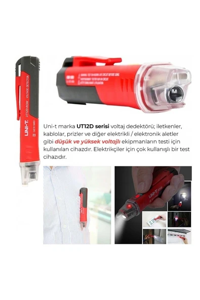 Unit Unı-t Ut12d-row Temassız Ac Voltaj Gerilim Dedektörü - Resim 5