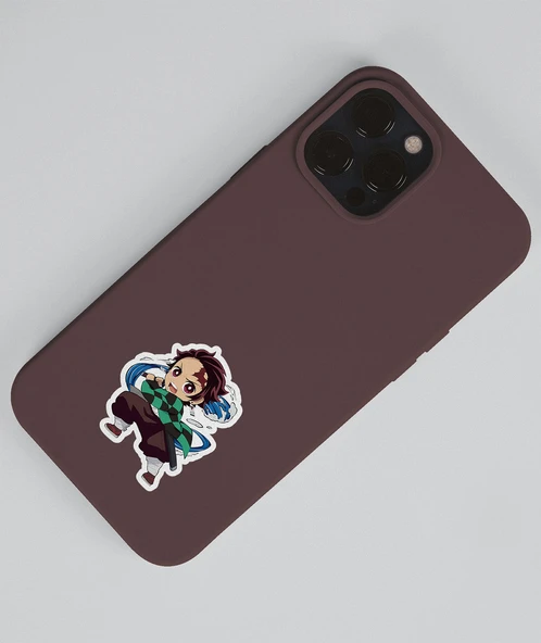 Tanjiro Kamado-2li çıkartma sticker-Inosuke Hashibira-Demon Slayer-etiket parlak kağıt-süsleme-hediye - Resim 3