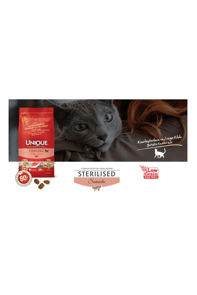 Kısırlaştırılmış (Sterilised) Kedi Maması Somonlu 1,5 Kg - 2