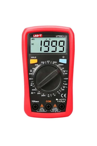Unit UNI-T UT33C+ DİJİTAL MULTİMETRE ÖLÇÜ ALETİ ürün görseli 1