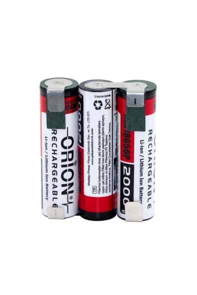 Orion 18650 12v 2000mah 30a 3s Li-ion Şarjlı Matkap Pili ürün görseli 1