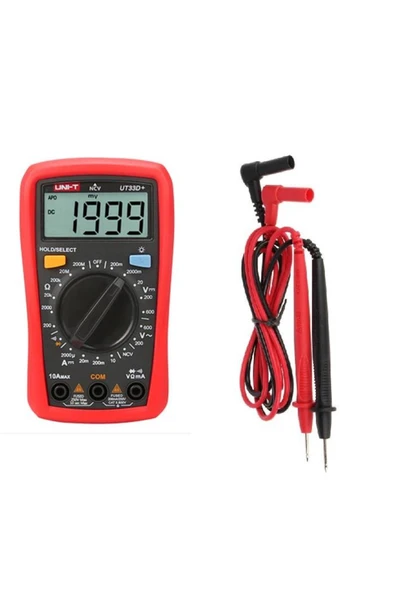Unit Unı-T Ut 33D+ Dijital Multimetre Ac/Dc 600v Dc 10a Ncv UT33D+ ürün görseli 1
