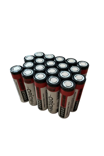 Orion 20 ADET 18650p 3.7v 2000mah 15c Şarj Edilebilir Pil ürün görseli 1