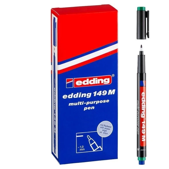 Supertrend 149 M Çok Amaçlı Permanent Kalem (Silgili Asetat Kalemi) YEŞİL 10'lu Kutu ürün görseli 1