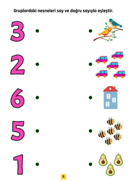 Okul Öncesi Sayılarla Oynuyorum YAZ SİL Kitabı - Resim 3