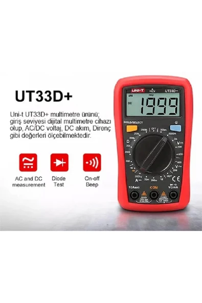 Unit Ut33D+ Ölçü Aleti ürün görseli 1