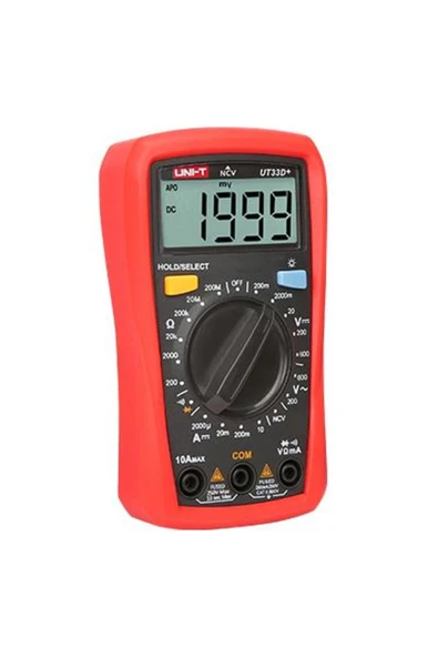 Unit Unı-T Ut 33D+ Dijital Multimetre Ac/Dc 600v Dc 10a Ncv UT33D+ - Resim 3