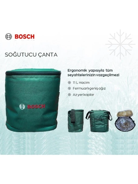 Bosch 11 Lt Katlanır Termos Soğutucu Çanta Yeşil - 3