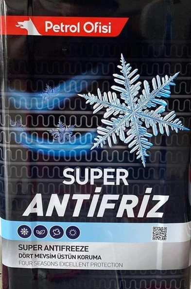 PETROL OFİSİ SÜPER ANTİFİRİZ TENEKE 15 KG YEŞİL KONSANTRE - 6