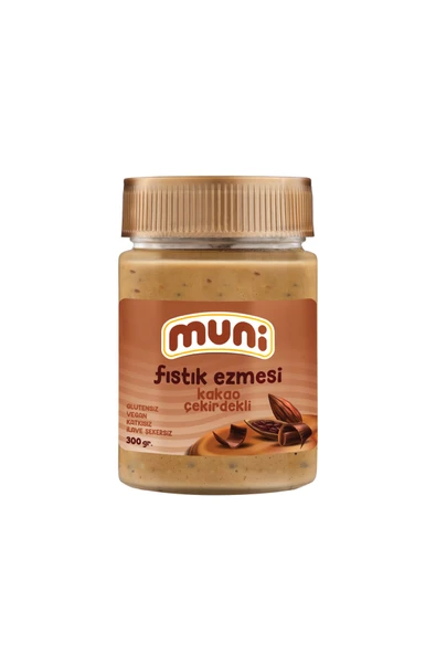 muni Kakao Çekirdekli Fıstık Ezmesi, 300 G