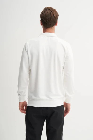 Cazador Regular Fit Dik Yaka Mevsimlik 3 İplik Sweatshirt-53470 - Resim 3