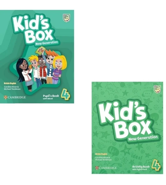 Kid's Box New Generation Level 4 Pupil's Book and Activity Book (Downloadable CD li versiyon – Online KOD YOKTUR) ürün görseli 1