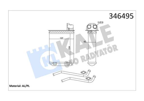 Psa Kalorıfer Radyatoru P205 P205 II P309 85> - Kale 346495 - Resim 1