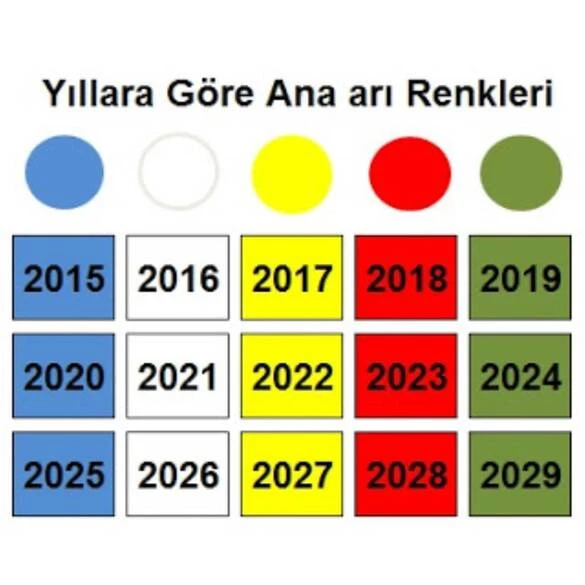 2025 Yılı Lega Ana Arı İşaretleme Boyası, Mavi - Resim 2