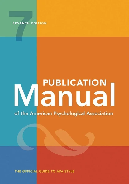 Publication Manual (OFFICIAL) of the American Psychological Association 7th Edition ürün görseli