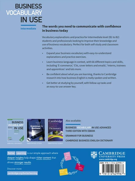 Business Vocabulary in Use: Intermediate Book with Answers: Self-Study and Classroom Use - Resim 2