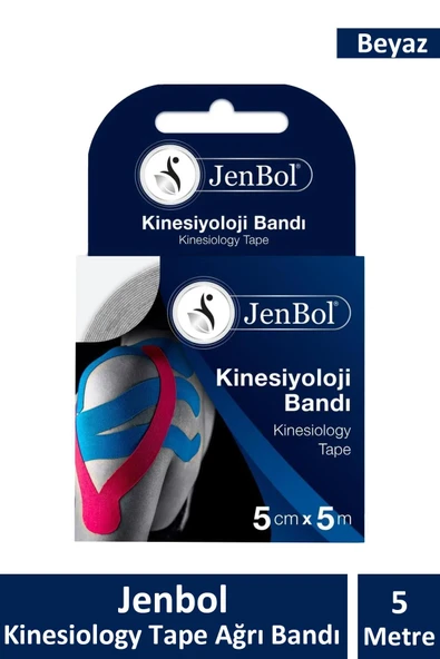 AĞRI BANDI JENBOL KINESIO 5CM*5 BEYAZ ürün görseli