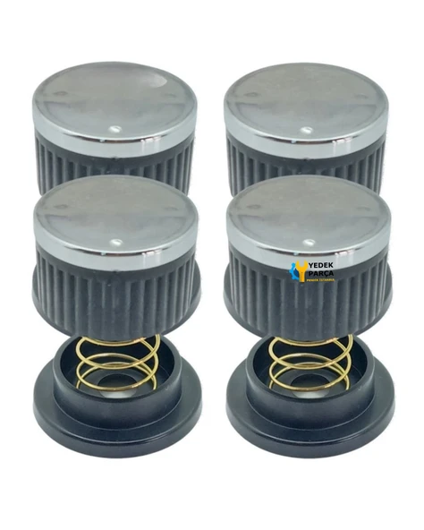 Hotpoint Ariston Uyumlu Düğme 4 lü Takımı Ankastre Set Üstü Ocak Düğmesi - Siyah (YAYLI) Görselle Eşleştiriniz ürün görseli