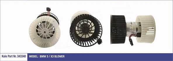 KALORIFER MOTORU BMW E46 99>05 12V - KALE 343340 - 1