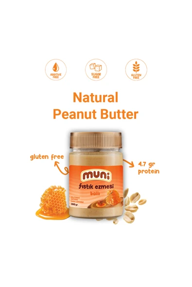 muni Ballı Fıstık Ezmesi, 300 G - 4